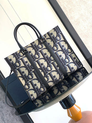 Dior East-West Tote Bag Oblique Jacquard
