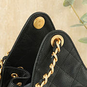 Chanel Small 25 Hobo Bag Black Caviar In Black - 6