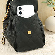 Chanel Small 25 Hobo Bag Black Caviar In Black - 5