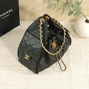 Chanel Small 25 Hobo Bag Black Caviar In Black - 4