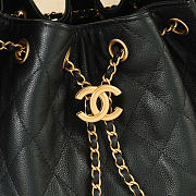 Chanel Small 25 Hobo Bag Black Caviar In Black - 3