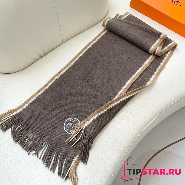Hermes cashmere scarf 03 - 1
