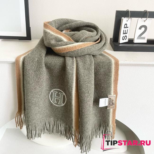 Hermes cashmere scarf 02 - 1