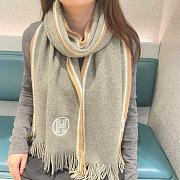 Hermes cashmere scarf 01 - 5