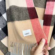 Burberry Winter Plaid Cashmere Scarf With Tassel 04 - 3