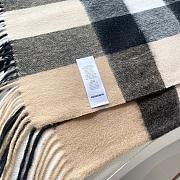 Burberry Winter Plaid Cashmere Scarf With Tassel 04 - 2