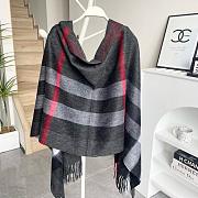 Burberry Winter Plaid Cashmere Scarf With Tassel 02 - 5