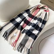 Burberry Winter Plaid Cashmere Scarf With Tassel 01 - 1