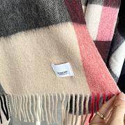 Burberry Winter Plaid Cashmere Scarf With Tassel 01 - 5
