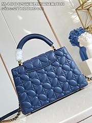 Louis Vuitton Capucines BB dark blue four-leaf clover chain - 4