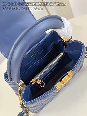 Louis Vuitton Mini Capucines Taurillon Dark Blue Clover Chain - 4