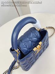 Louis Vuitton Mini Capucines Taurillon Dark Blue Clover Chain - 2