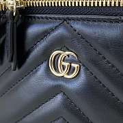 Gucci GG Marmont mini vanity bag Black matelassé chevron leather - 2