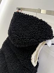 Moncler Classic Teddy Hooded Casual Down Vest In Black - 4