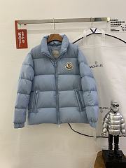 Moncler CITALA Short Down Jacket with Nylon Lining and Stand-Collar Quilted In Blue - 1