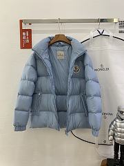 Moncler CITALA Short Down Jacket with Nylon Lining and Stand-Collar Quilted In Blue - 6