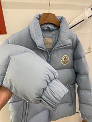 Moncler CITALA Short Down Jacket with Nylon Lining and Stand-Collar Quilted In Blue - 4