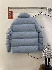 Moncler CITALA Short Down Jacket with Nylon Lining and Stand-Collar Quilted In Blue - 3