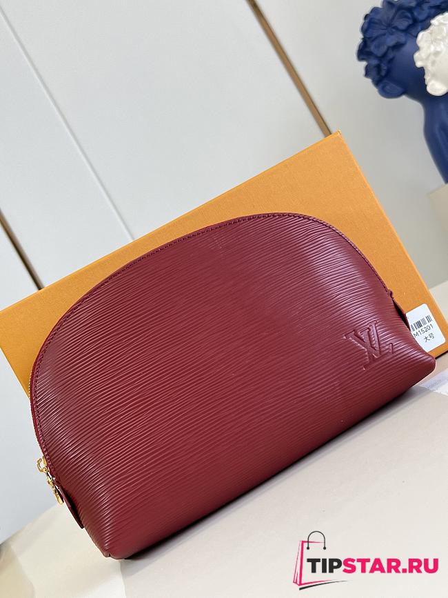 Louis Vuitton Cosmetic Pouch MM Dark Red - 1