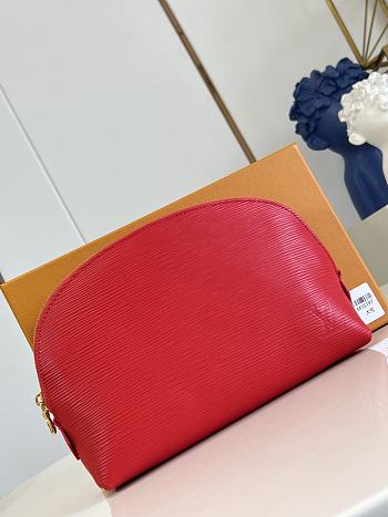Louis Vuiton Cosmetic Pouch MM Rouge Louis