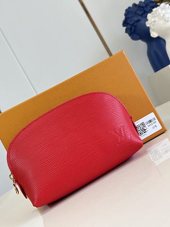 Louis Vuitton Cosmetic Pouch PM Rouge Louis