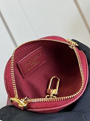 Louis Vuitton Cosmetic Lipstick Pouch In Dark Red - 6