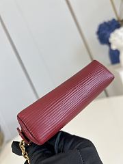 Louis Vuitton Cosmetic Lipstick Pouch In Dark Red - 4