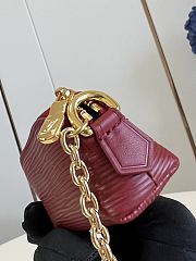 Louis Vuitton Cosmetic Lipstick Pouch In Dark Red - 3