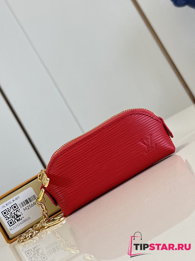 Louis Vuitton Cosmetic Lipstick Pouch In Red - 1
