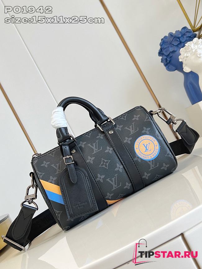 Louis Vuitton Keepall 25 Monogram Eclipse - 1