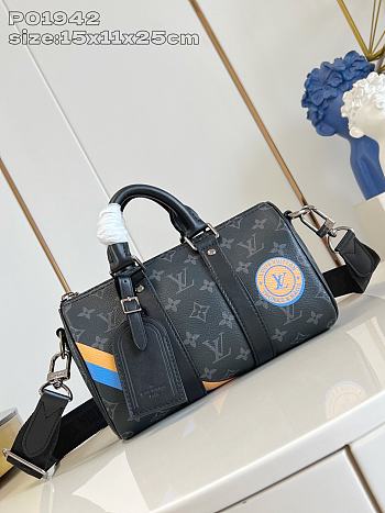 Louis Vuitton Keepall 25 Monogram Eclipse