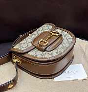 Gucci Mini Horsebit 1955 Shoulder Bag Brown - 6