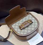 Gucci Mini Horsebit 1955 Shoulder Bag Brown - 5