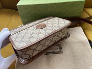 Gucci Mini Bag With Interlocking G Brown - 4