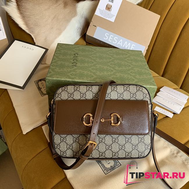 Gucci 1955 Horsebit Shoulder Bag In Brown - 1