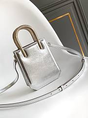 Bvlgari Serpentine mini tote bag in silver - 1