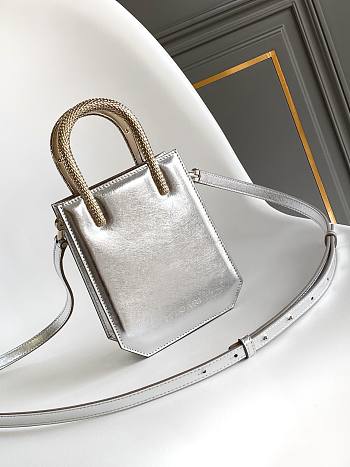 Bvlgari Serpentine mini tote bag in silver