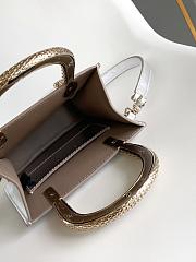 Bvlgari Serpentine mini tote bag in silver - 5