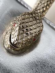 Bvlgari Serpentine mini tote bag in silver - 2