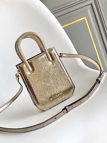 Bvlgari Serpentine mini tote bag in golden pony