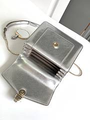 Bvlgari Serpenti Forever small top handle bag in silver - 4