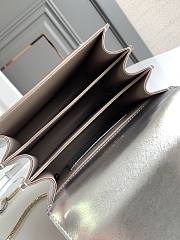 Bvlgari Serpenti Forever small top handle bag in silver - 3