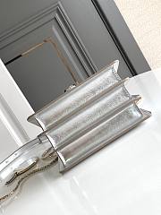 Bvlgari Serpenti Forever small top handle bag in silver - 2