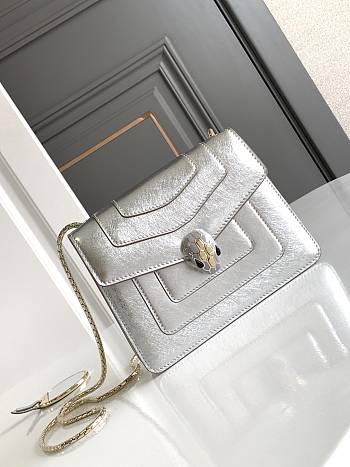 Bvlgari Serpenti Forever Bolso Bandolera In Silver