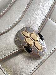 Bvlgari Serpenti Forever Bolso Bandolera In Silver - 3