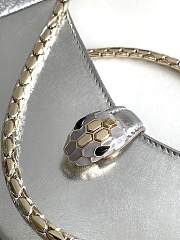 Bvlgari Silver Calf leather Serpenti Baia Shoulder Bag - 4