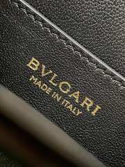 Bvlgari Serpentine mini tote bag in black Metropolitan calf leather - 4