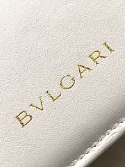 Bvlgari Serpentine mini tote bag in white Metropolitan calf leather - 6