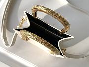Bvlgari Serpentine mini tote bag in white Metropolitan calf leather - 5