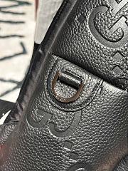 Gucci GG jumbo medium backpack in black GG leather - 3